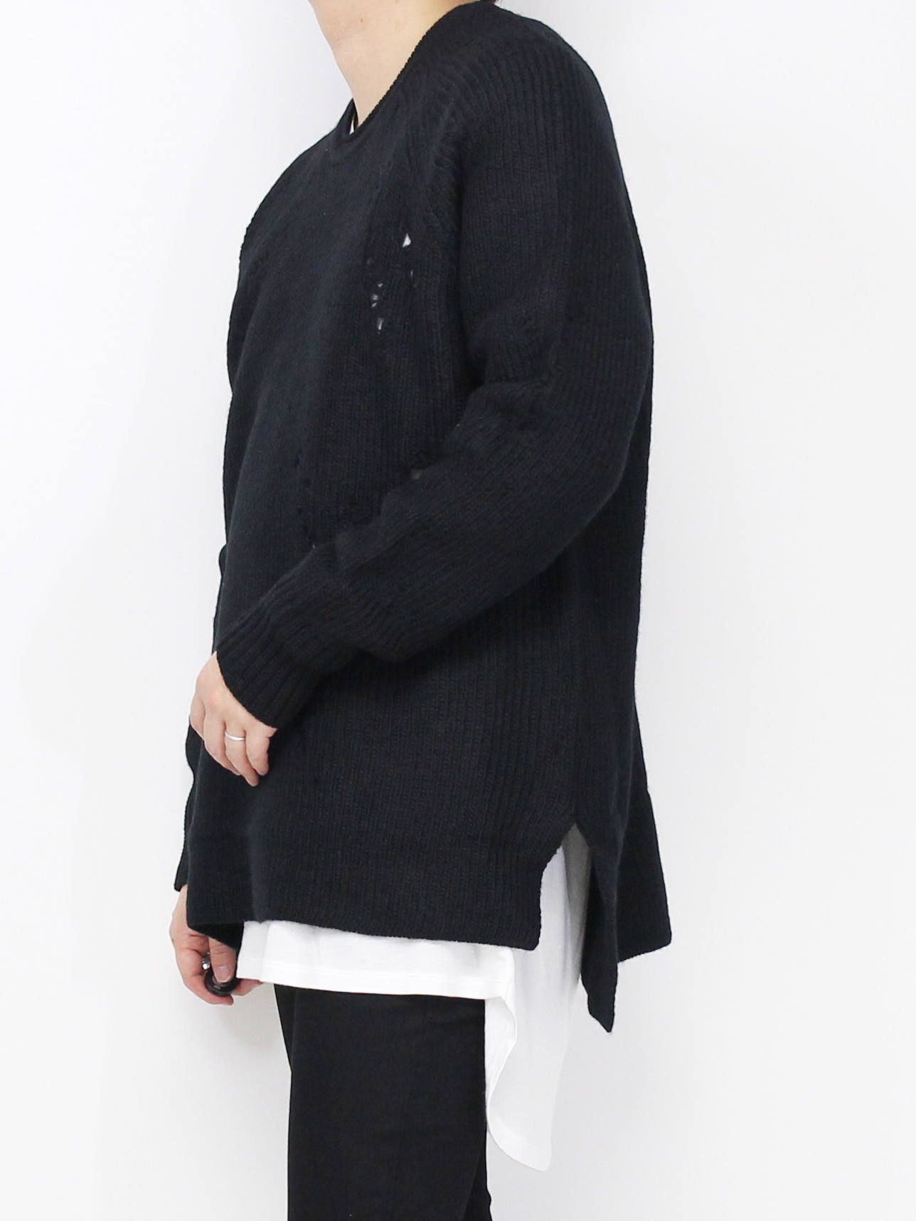 JULIUS - ダメージニット - WOOL ROVING STRAIGHT YARN | ADDICT WEB SHOP