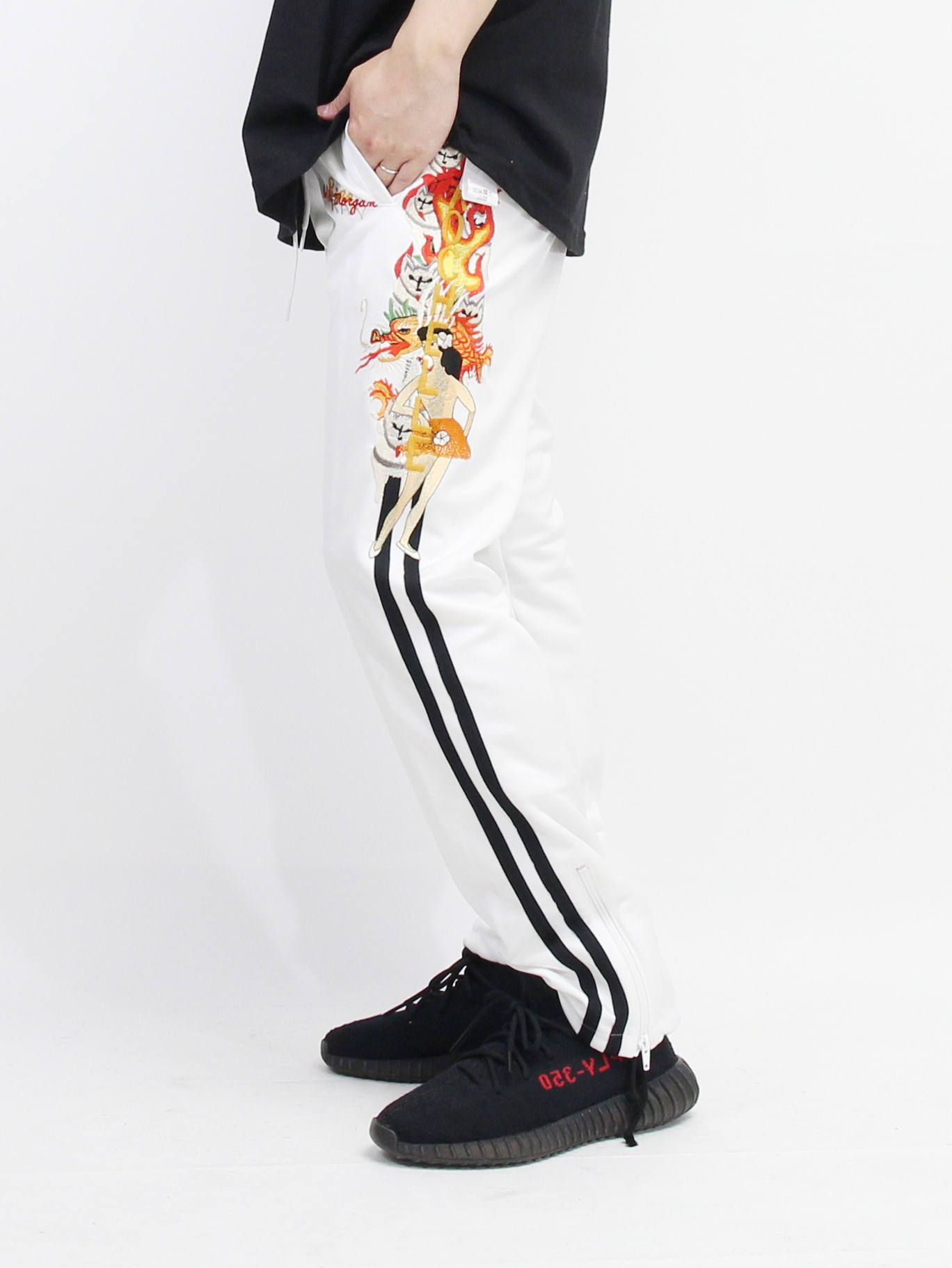 日本買い doublet CHAOS EMBROIDERY TRACK PANTS | ebot.edac.co.in