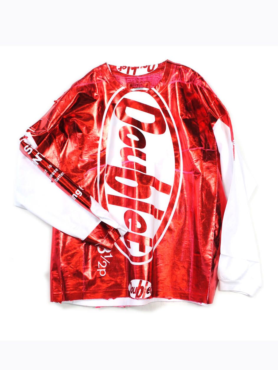 doublet - スナックホイルパッケージロングスリーブカットソー - SNACK FOIL PACKAGE LONG SLEEVE T-SHIRT  - BLUE | ADDICT WEB SHOP