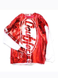 スナックホイルパッケージロングスリーブカットソー - SNACK FOIL PACKAGE LONG SLEEVE T-SHIRT - RED