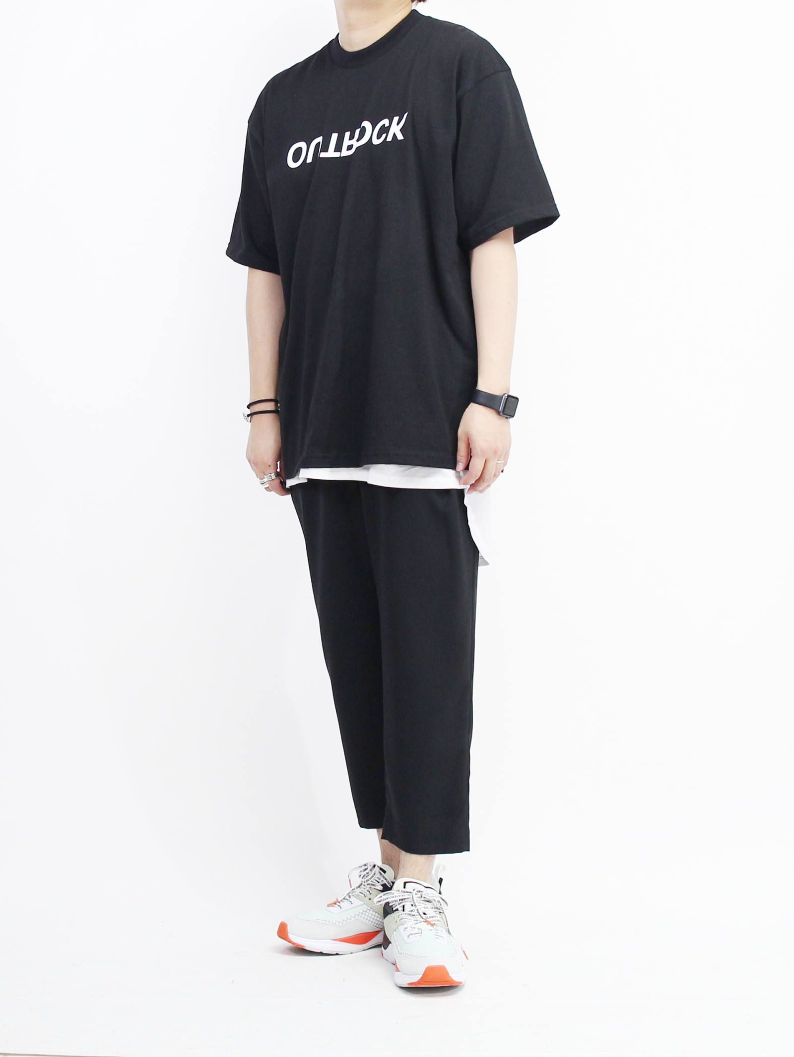 CLANE HOMME - CLANE×MINEDENIM OUTROCK TEE - BLACK | ADDICT WEB SHOP