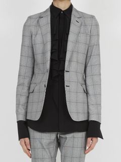 T/Ryグレンチェックストレッチジャケット