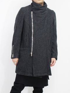 ソフトメルトンハイネックコート - CHARCOAL