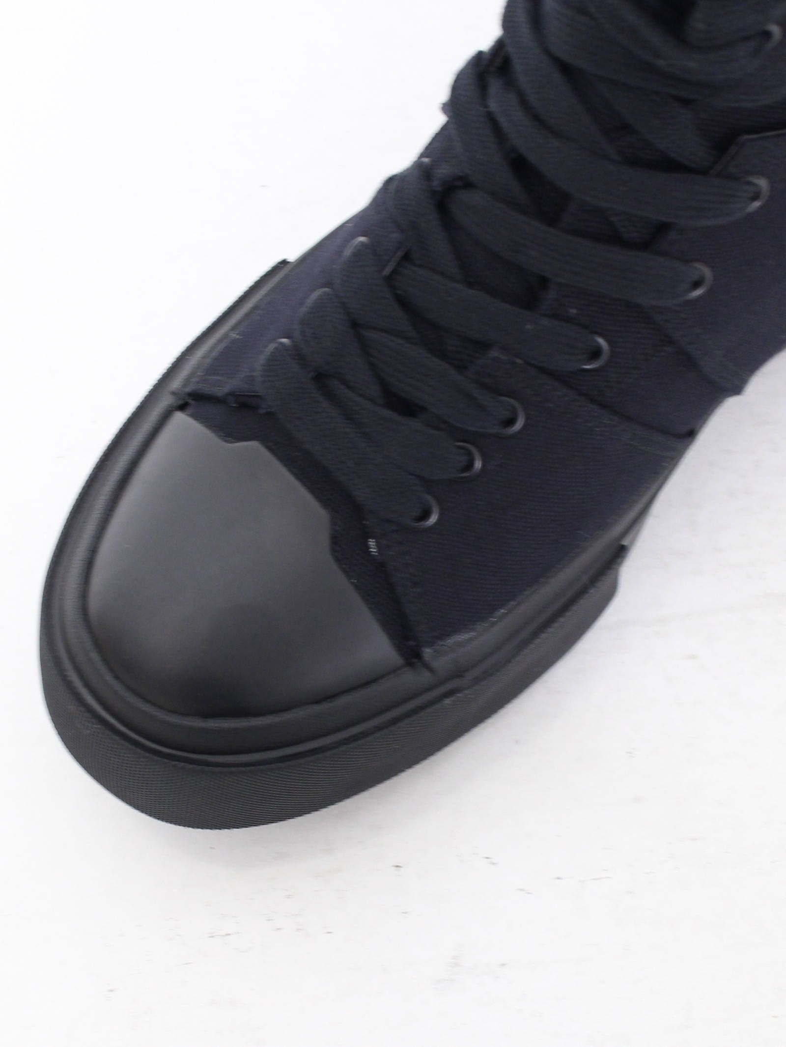 JULIUS - バックジップスニーカー - Canvas Strap Edge Sneaker - BLACK | ADDICT WEB SHOP