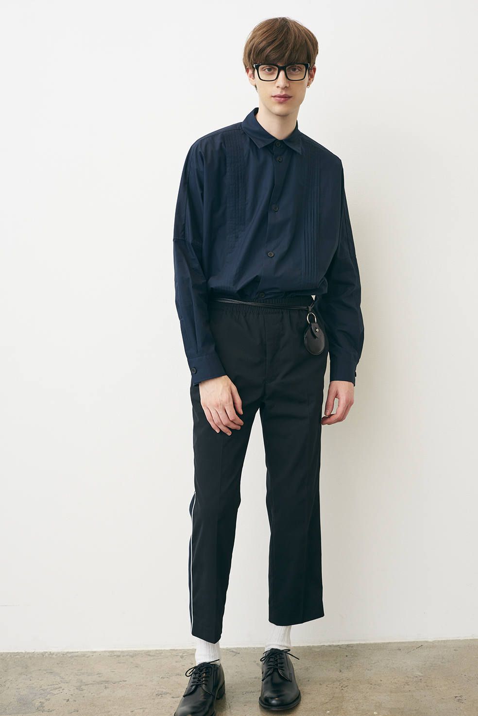 CLANE HOMME - イージーパンツ - EASY LINE PANTS - BLACK | ADDICT