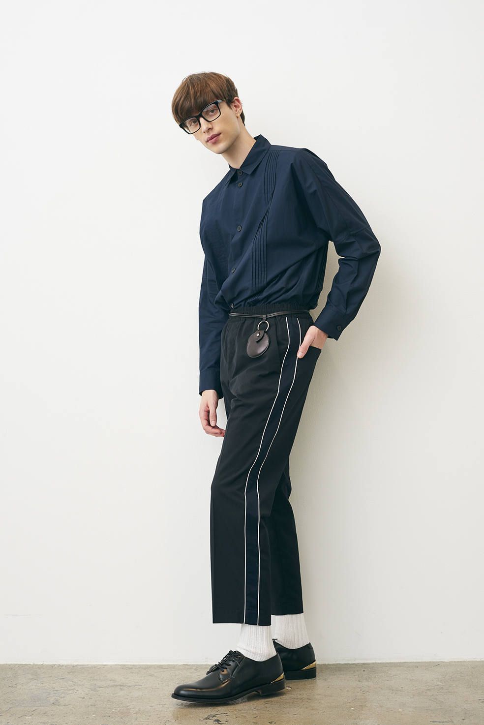 CLANE HOMME - イージーパンツ - EASY LINE PANTS - BLACK | ADDICT