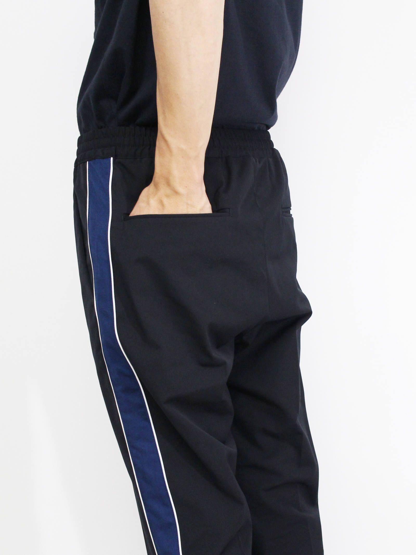 CLANE HOMME - イージーパンツ - EASY LINE PANTS - BLACK | ADDICT