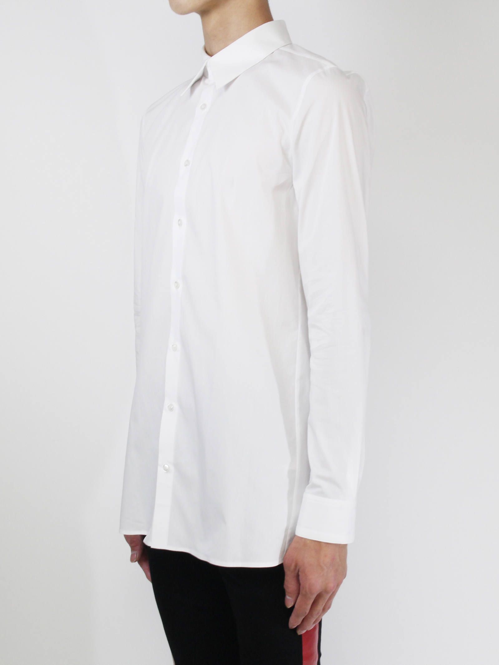ブロードクロスストレッチシャツ - WHITE