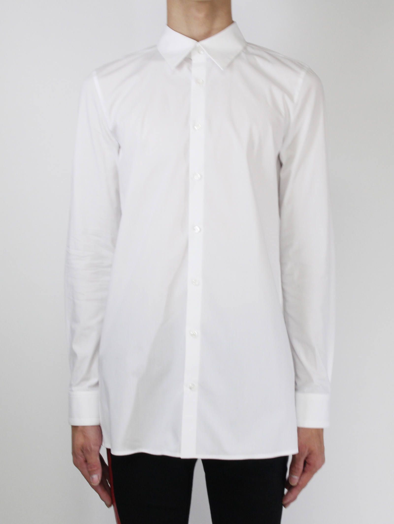 ブロードクロスストレッチシャツ - WHITE