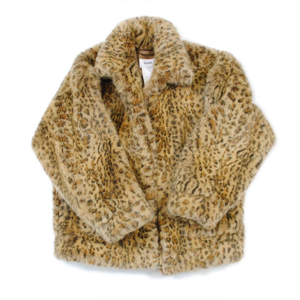 アニマルファーブルゾン - ANIMAL HAND PAINTED FUR JAKET - Leopard - S