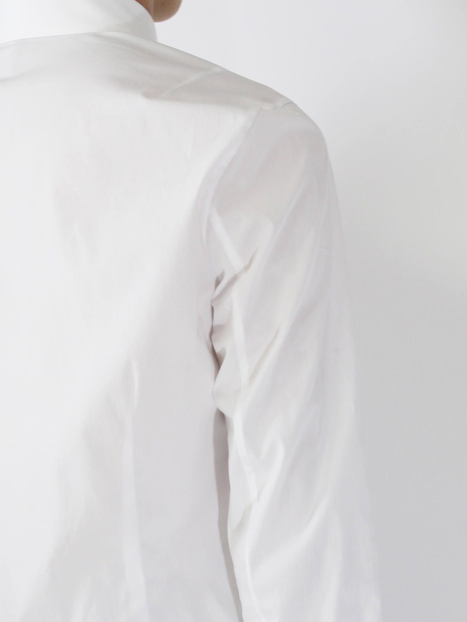 ブロードクロスストレッチシャツ - WHITE