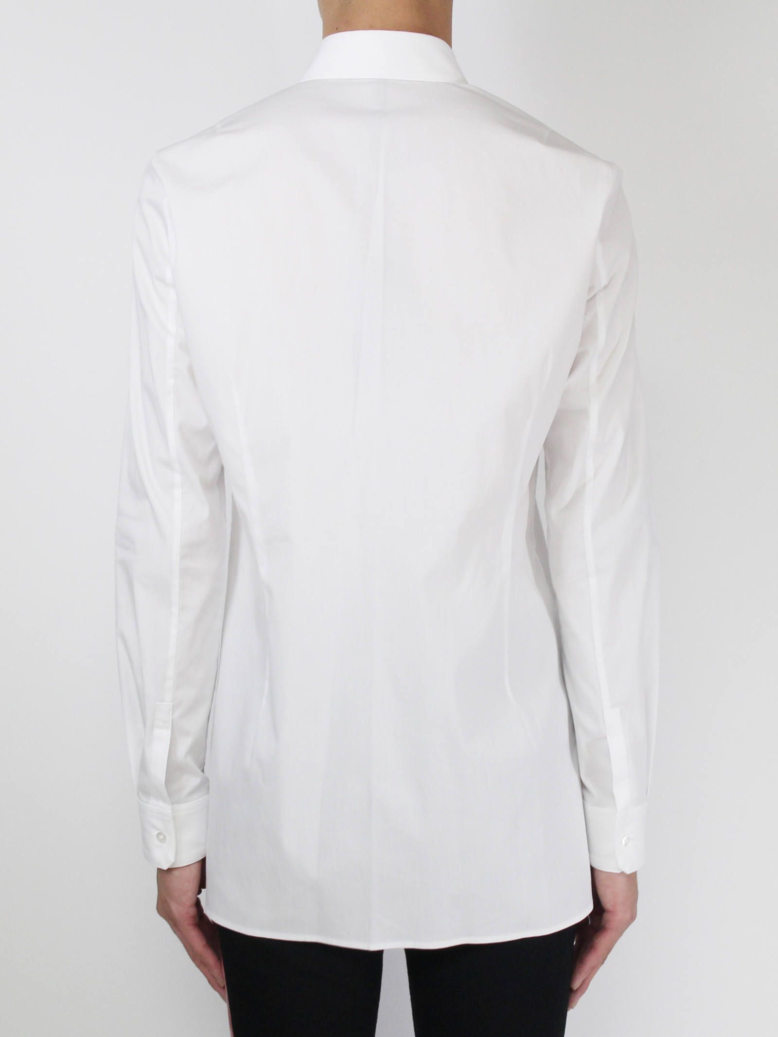 ブロードクロスストレッチシャツ - WHITE