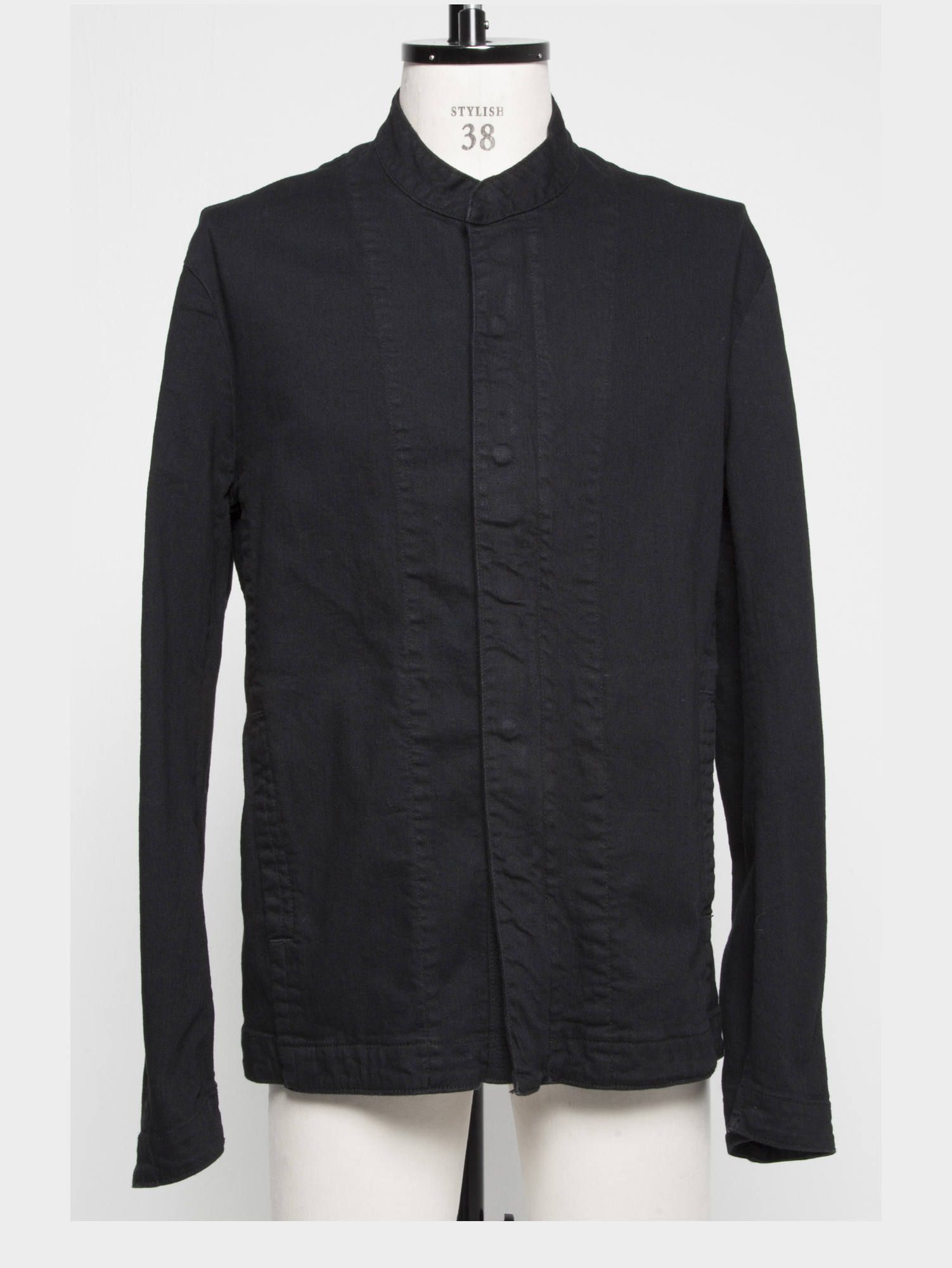 ストレッチデニムブルゾン - 10oz STRETCH DENIM - BLACK