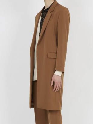 ジョーゼットストレッチガウンコート - CAMEL