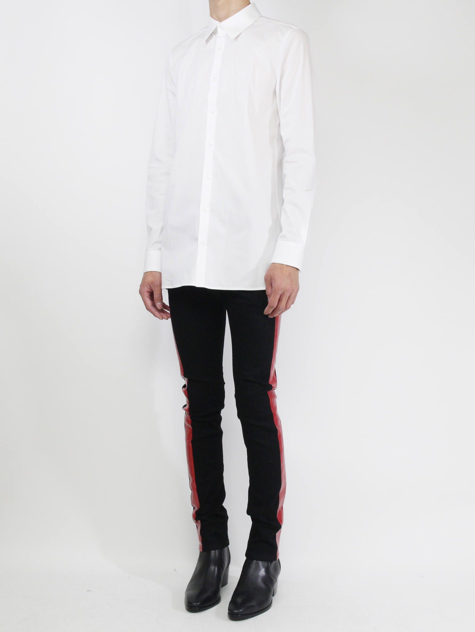 ブロードクロスストレッチシャツ - WHITE