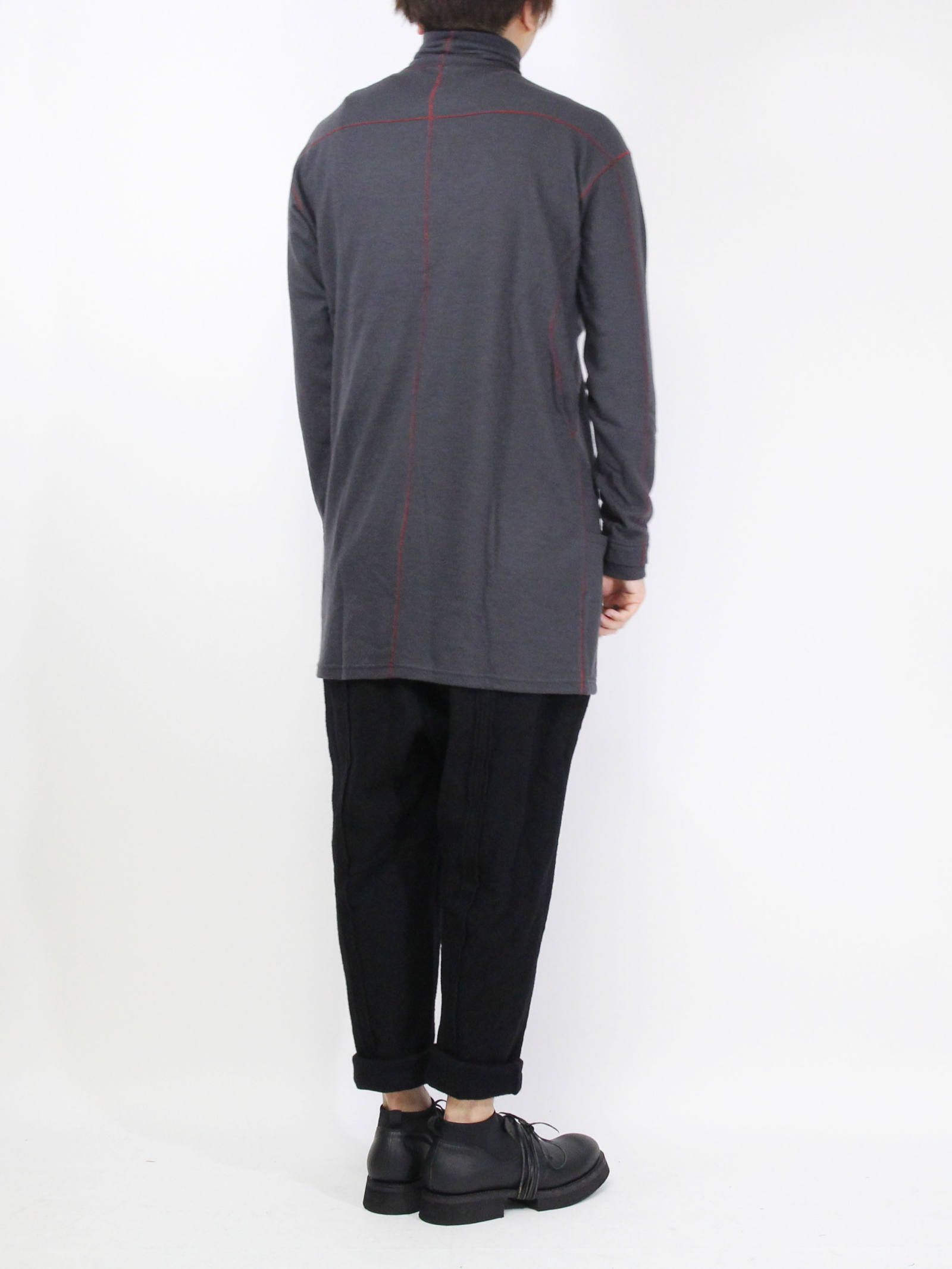 タートルネックウールカットソー ”スーパー140天竺” - GREY
