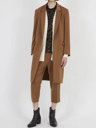 ジョーゼットストレッチガウンコート - CAMEL