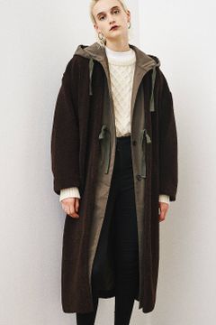 ミリタリーレイヤーボアコート  -  MILITARY LAYER BOA COAT