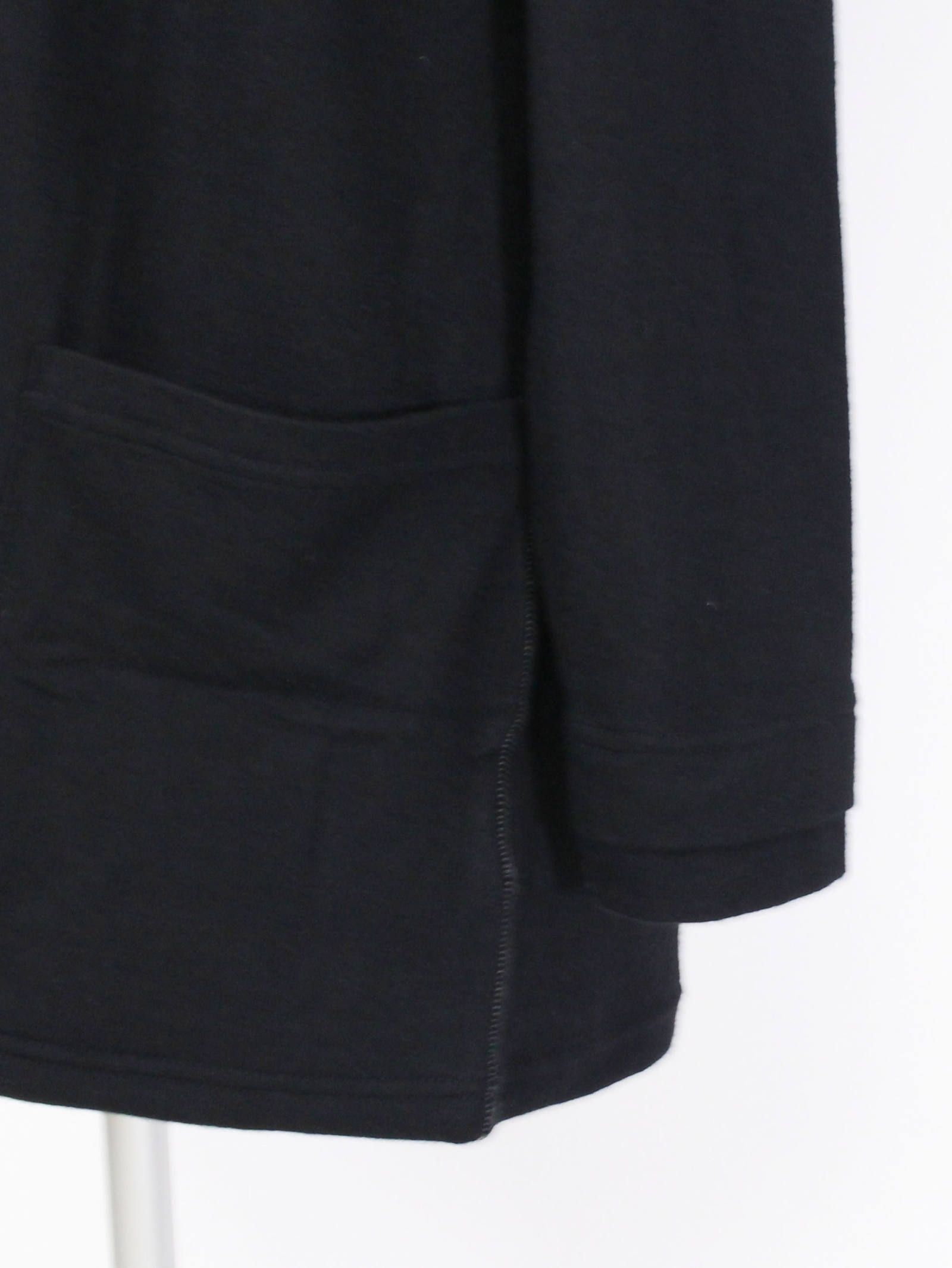 タートルネックウールカットソー ”スーパー140天竺” - BLACK