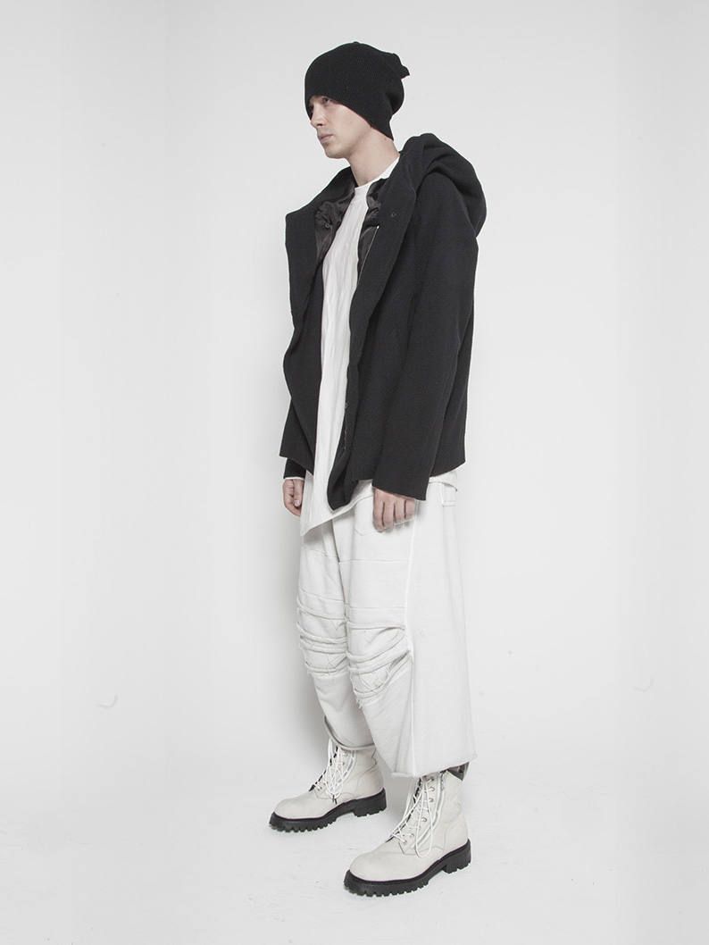 フードブルゾン - GEOMETRIC HOODED JACKET