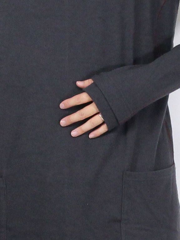 タートルネックウールカットソー ”スーパー140天竺” - GREY