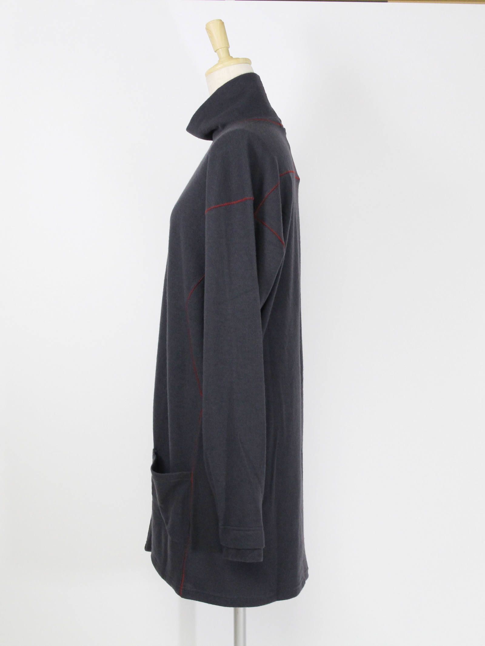 タートルネックウールカットソー ”スーパー140天竺” - GREY