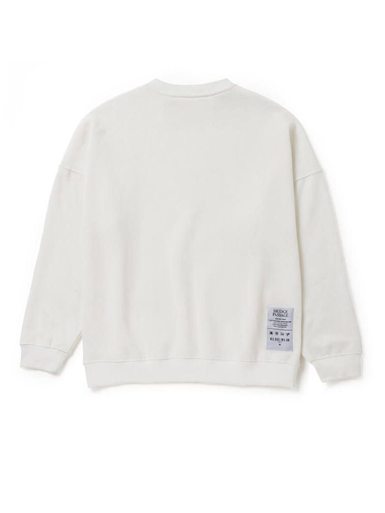 【先行予約】スウェットプルオーバー - BREIDGE PASSAGE SWEAT PULLOVER -WHITE