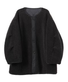 【MENS】リバーシブルボアジャケット -  REVERSIBLE MILITARY BOA JACKET
