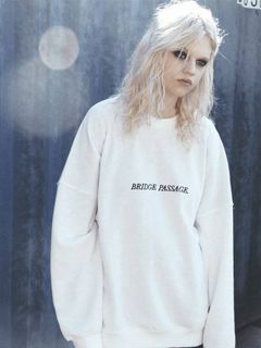 【先行予約】スウェットプルオーバー - BREIDGE PASSAGE SWEAT PULLOVER -WHITE