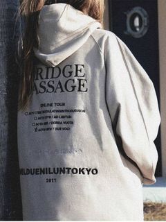 【先行予約】ビッグフーディー - BREIDGE PASSAGE BIG HOODEI - BEIGE
