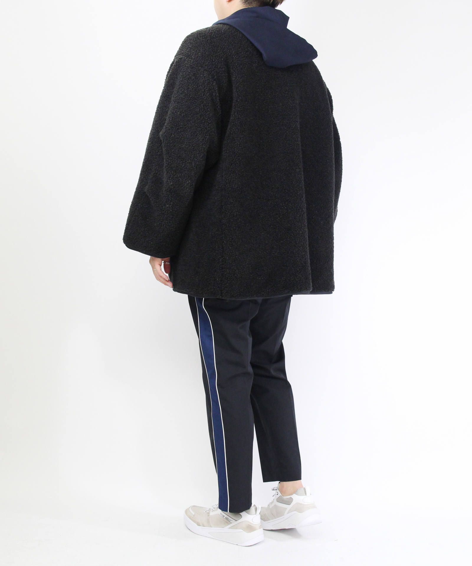 【MENS】リバーシブルボアジャケット -  REVERSIBLE MILITARY BOA JACKET