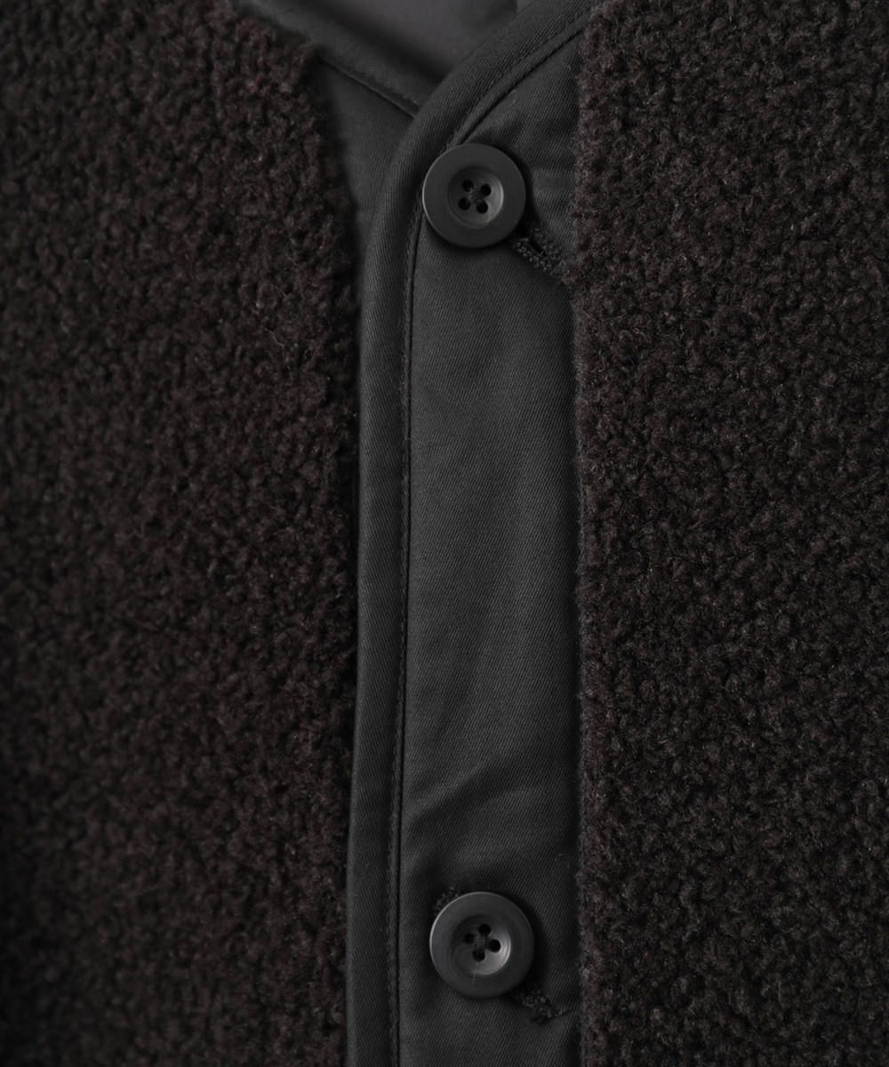 【MENS】リバーシブルボアジャケット -  REVERSIBLE MILITARY BOA JACKET