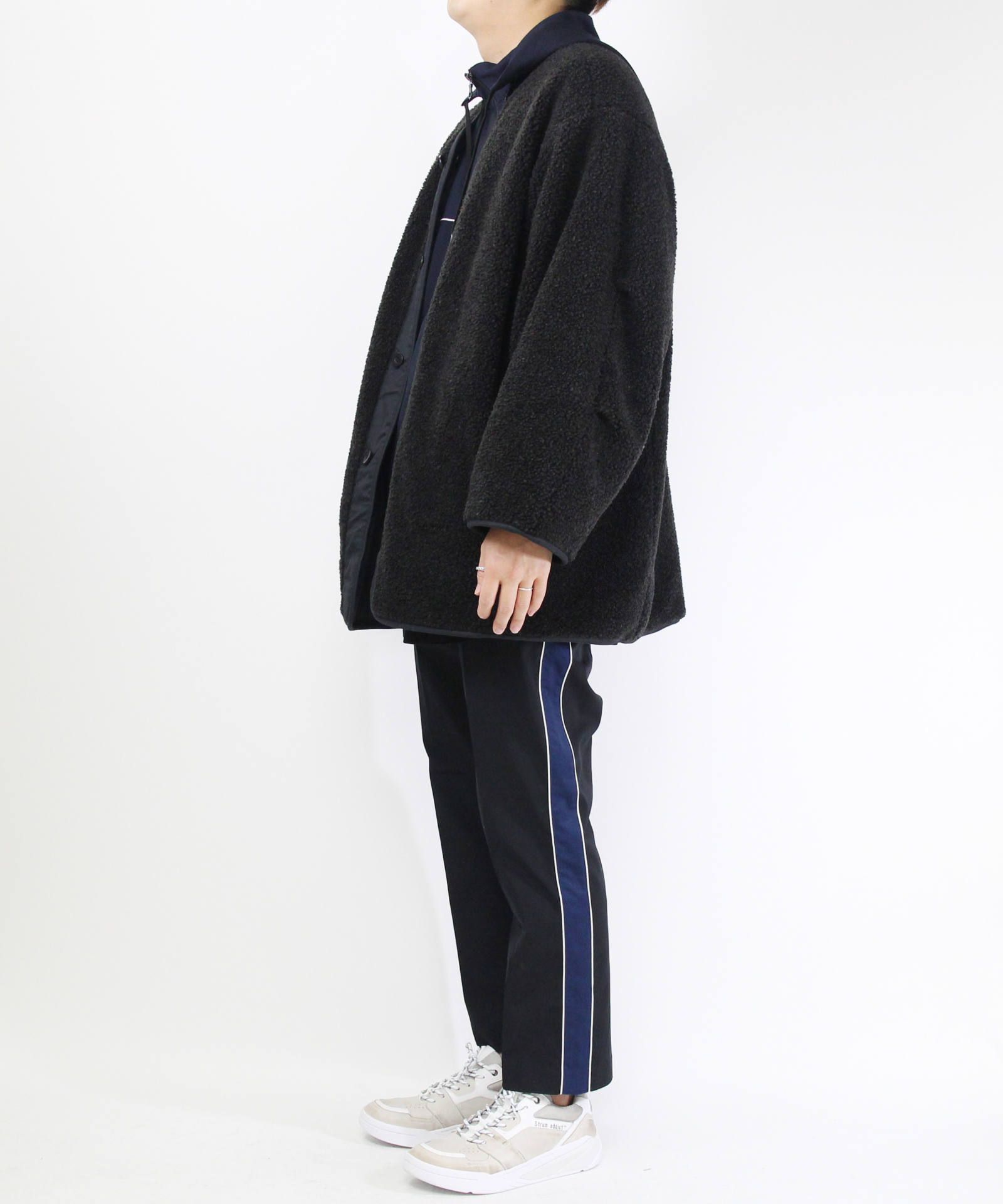 【MENS】リバーシブルボアジャケット -  REVERSIBLE MILITARY BOA JACKET