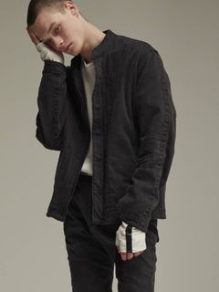 ストレッチデニムブルゾン - 10oz STRETCH DENIM - BLACK