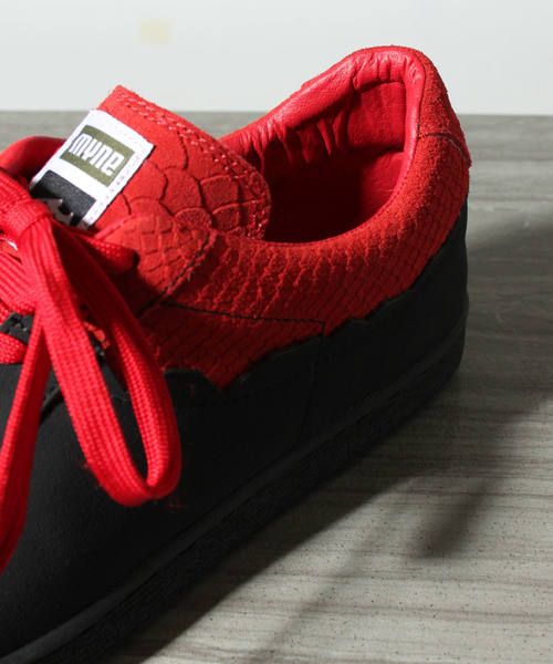 ハイブリットハイカットスニーカー -  HALF LOW SNEAKER - BLACK