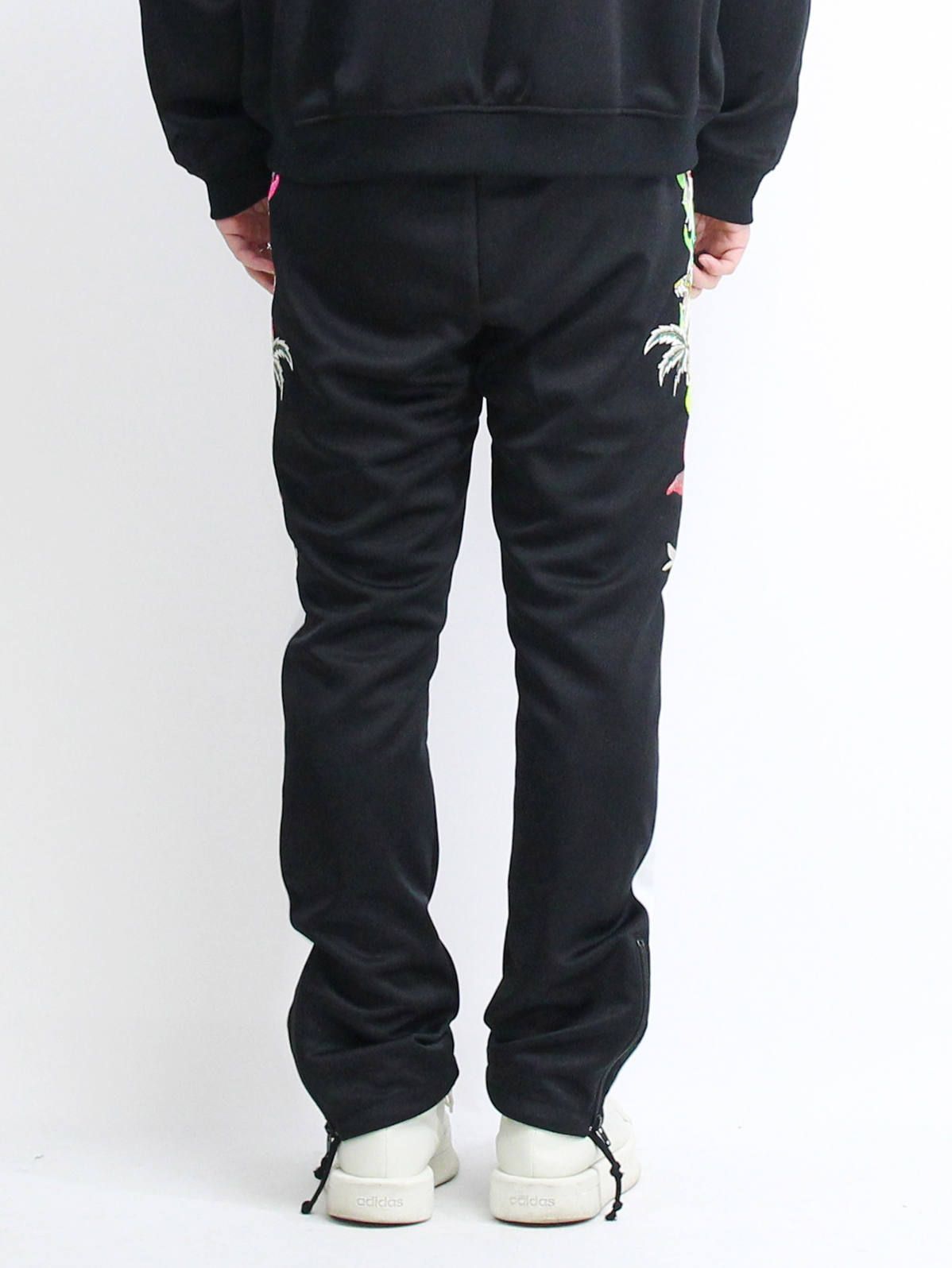 19SSカオス刺繍トラックパンツ - CHAOS EMBROIDERY TRACK PANTS - BLACK - Black - S