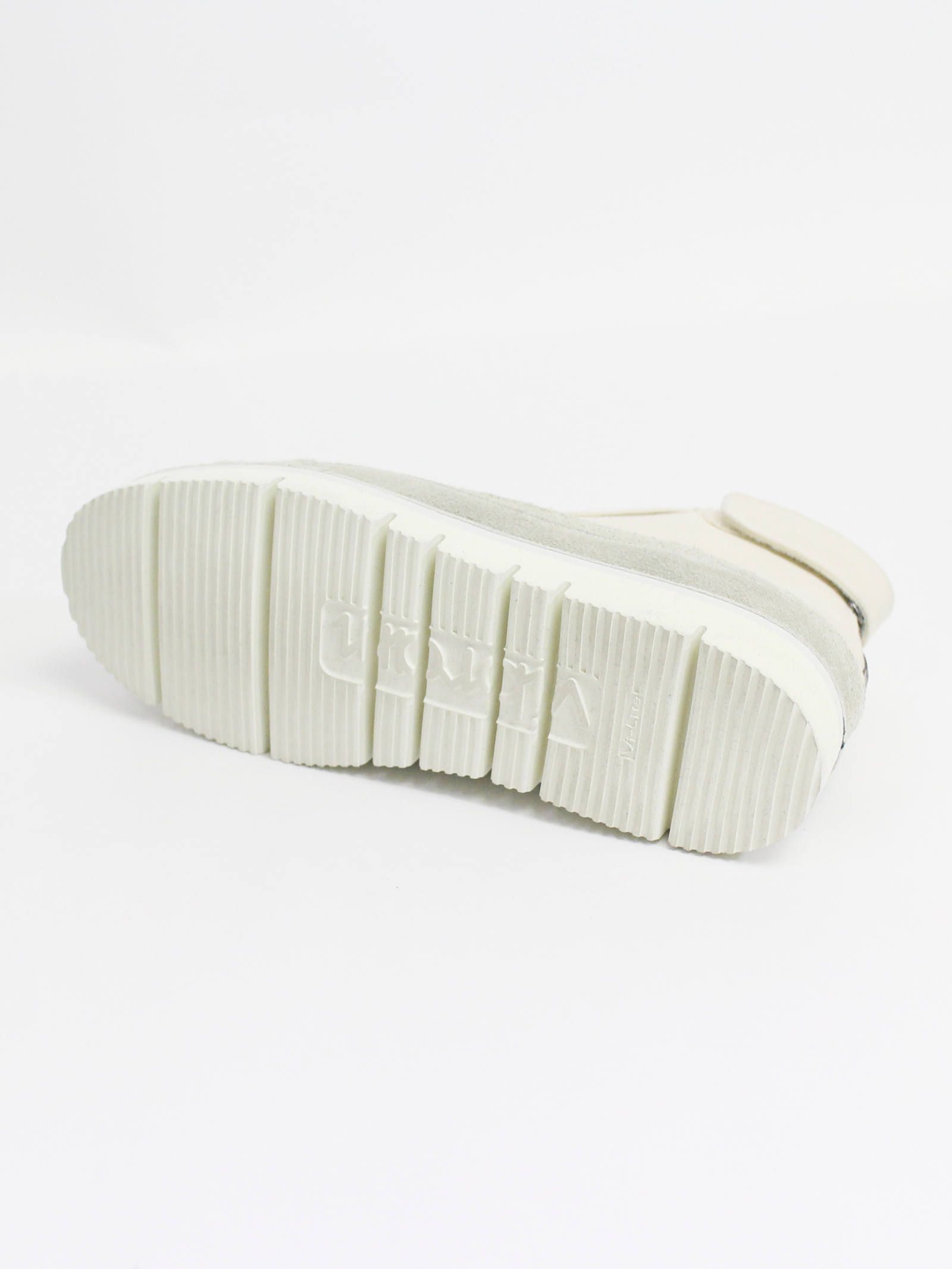 コンビネーション厚底スニーカー - WHITE