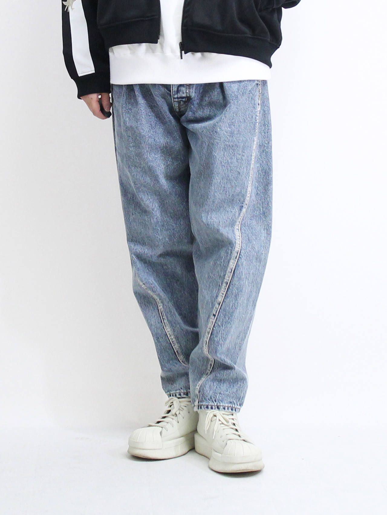 doublet - 3Dカッティングデニムパンツ - SELVEDGE ILNE 3DCUTTING DENIM PANTS - INDIGO |  ADDICT WEB SHOP