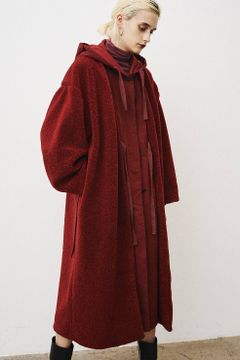 ミリタリーレイヤーボアコート  -  MILITARY LAYER BOA COAT -RED
