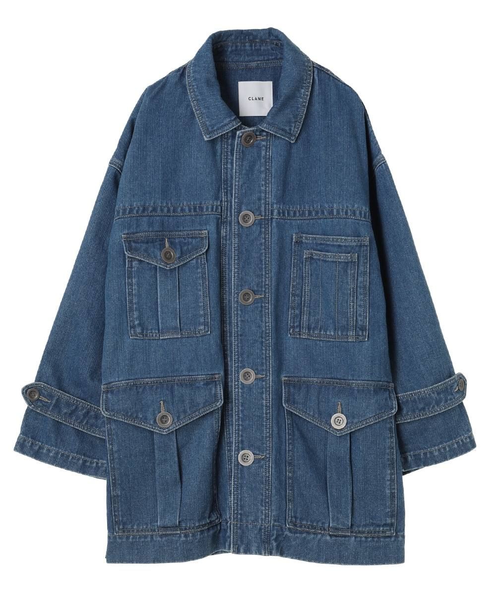 CLANE - ルーズワイドカバーオール - LOOSE WIDE COVERALL BLUE | ADDICT WEB SHOP