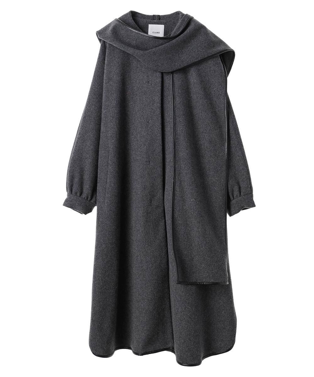 CLANE - ショールフードバルーンコート - SHAWL HOOD BALLOON COAT