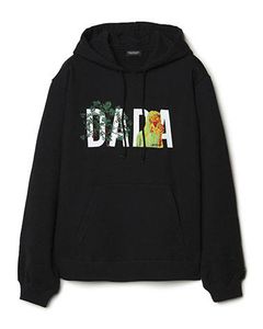 ロゴ刺繍フーディ - DADA Logo Embroidery Hoodie -BLACK