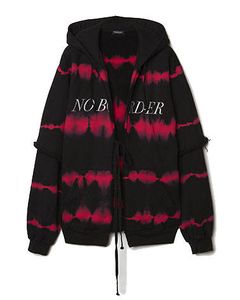 フーディー - Overdyeing Hoodie  RED