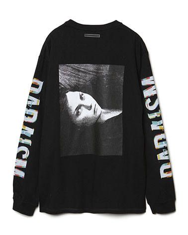 グラフィックプリントロングスリーブT - Graphic Print Long Sleeve Pocket T-shirt BLACK