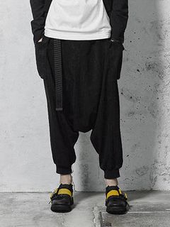 ベルト付きサルエルパンツ