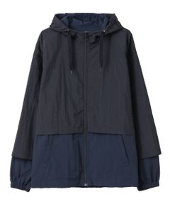 ナイロンレイヤードジャケット - NYLON LAYERED JACKET NAVY