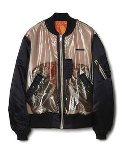 ボンバーブルゾン - Graphic Print Skeleton Bomber Jacket