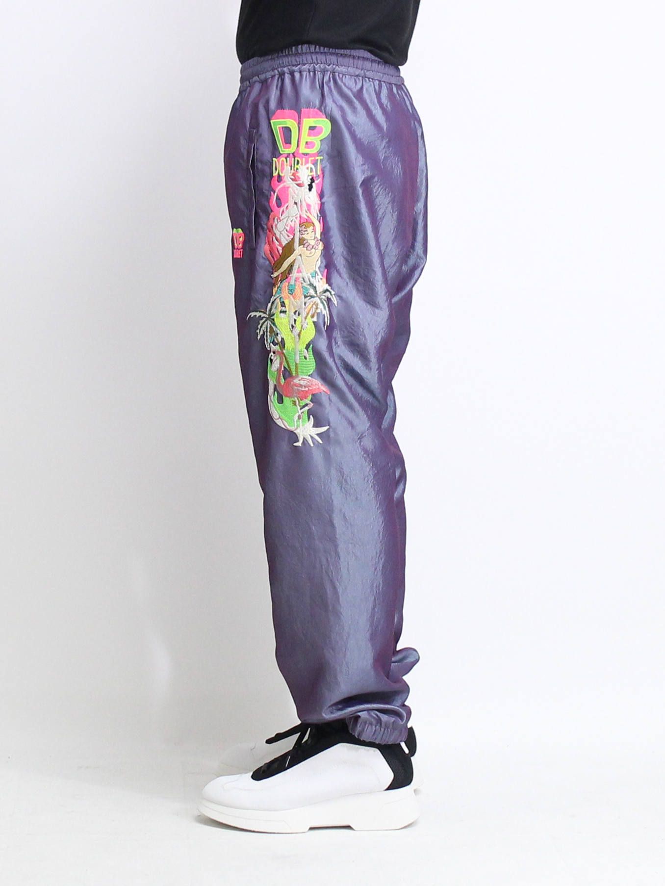 doublet - 刺繍シャンブレーパンツ - CHAOS EMBROIDERY CHAMBRAY PANTS