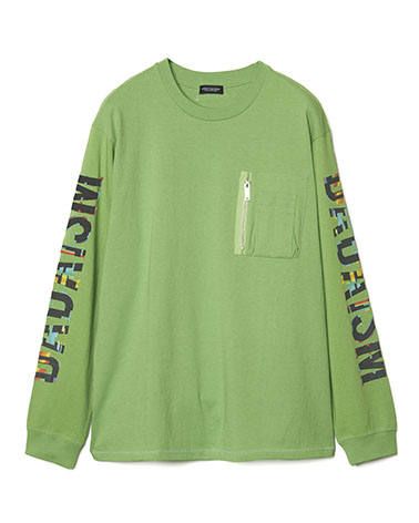グラフィックプリントロングスリーブT - Graphic Print Long Sleeve Pocket T-shirt LIM