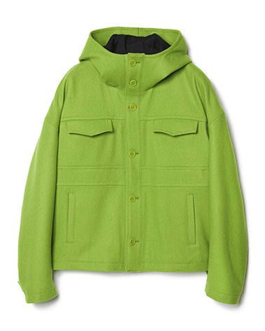 メルトンフードブルゾン - Hooded Melton Jacket